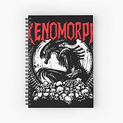 Death Metal Xenomorph Spiral Notebooks