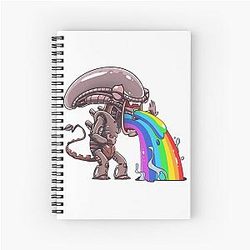 Alien Spiral Notebook