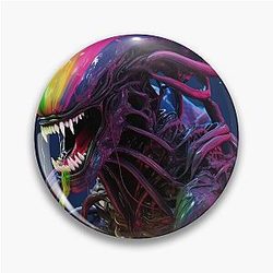 Rainbow Alien Pin Xenomorph