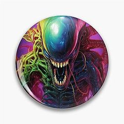 Multi Tentacle Alien Xenomorph Pin