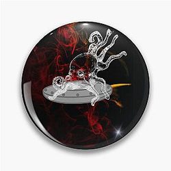 Xenomorph alien on spaceship Pin