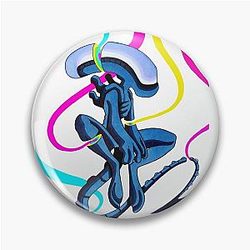 Rainbow Xenomorph Pin
