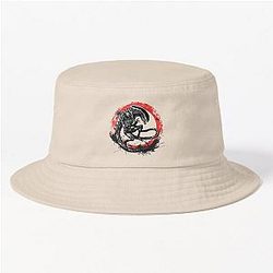 Dynamic Xenomorph Horror Art Sci-Fi Alien Illustration Bucket Hat