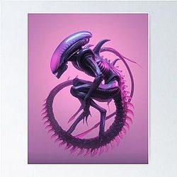 Xenomorph in a Dreamscape Poster