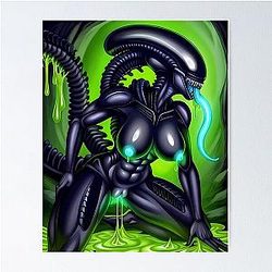 Female Xenomorph Hybrid Poster