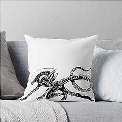 Xenomorph Alien Throw Pillow