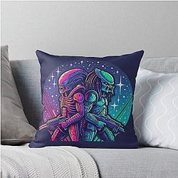 Xenomorph Alien Predator Throw Pillow