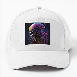 Rainbow Alien Xenomorph Baseball Cap