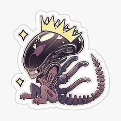 Queen Alien Xenomorph Modern Monster Sticker 
Cleaned: Alien Modern Monster Queen Xenomorph Sticker