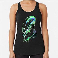 Color Xenomorph Racerback Tank Top