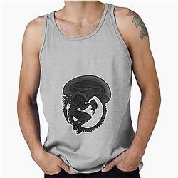 Alien Xenomorph Black White Tank Top