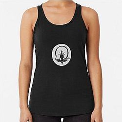 Meditating Alien Racerback Tank Top