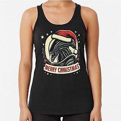 Christmas Xenomorph Alien Racerback Tank Top