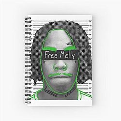 We All Shine Ynw Melly Free Jail Mugshot Spiral Notebook