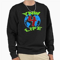 YNW 4 Life Official Merchandise, YNW Melly T-Shirts & More Pullover Sweatshirt