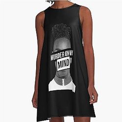 Murder On My Mind A-Line Dress
