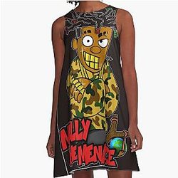 YNW Melly Classic T-Shirt A Line Dress