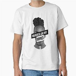 We All Shine YNW Melly Murder On My Mind Slim Fit Graphic Tees for Women Long Sleeve Classic T-Shirt