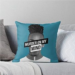 Murder On My Mind YNW Melly Throw Pillow