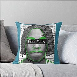 We Shine Ynw Melly Free Jail Amelie Lens Throw Pillow