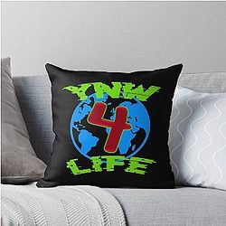 YNW 4 Life Official Merchandise, YNW Melly Rare T-Shirts & More Throw Pillow