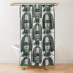 We All Shine YNW Melly Free Jail Amelie Lens Shower Curtain