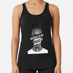 Murder on My Mind YNW Melly Slim Fit Racerback Tank Top