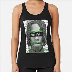 We Shine Ynw Melly Jail Mugshot Racerback Tank Top