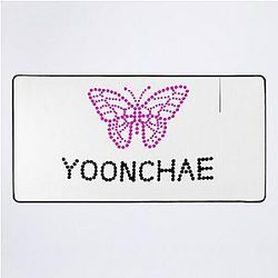 Yoonchae butterfly Desk Mat