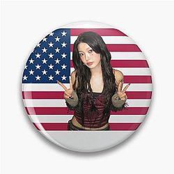Katseye Yoonchae American Flag Pin