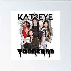 Katseye Yoonchae Retro Poster