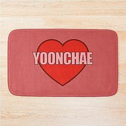 Yoonchae Katseye Heart Bath Mat