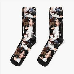 Design of singer Yoonchae from group Katzeye Socks