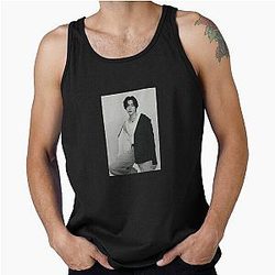 Min Yoongi BTS Suga Agust D Monochrome Tank Top