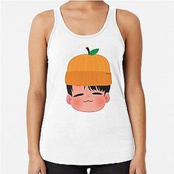 Yoongi Agust D Tangerine Orange Beanie Tank Top