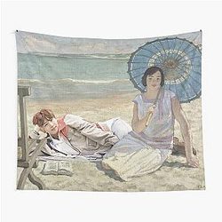 Yoongi at The Beach Tapestry
