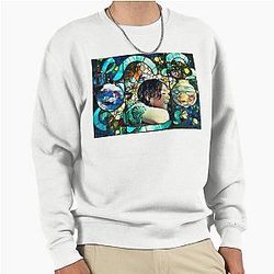 Flower, Fish, and Fruit Pullover Sweatshirt