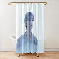 Yoongi Agust D BTS Door Version 2 Bigger Logo Proof Comeback 2022 We Are Bulletproof Concept Photo Yet To Come Shower Curtain