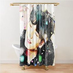 Suga BTS Shower Curtain