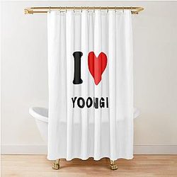 I Love You Gguk Shower Curtain