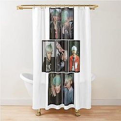 Mint Hair Yoongi On Film Shower Curtain