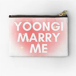 BTS Suga Meme Zipper Pouch