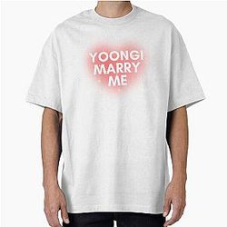 BTS Yoongi Suga Marry Me Oversized T-Shirt