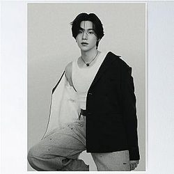 Min Yoongi BTS Suga August D Monochrome Poster