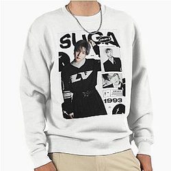 Min Yoongi SUGA BTS Collage Pullover Sweatshirt