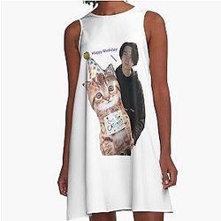 Yoongi Suga birthday card A-Line Dress