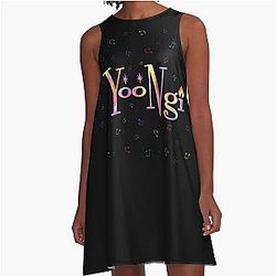 BTS Suga Agust D A-Line Dress