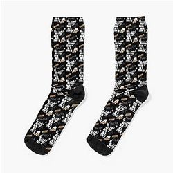Min Yoongi BTS Suga Korean K-pop Monochrome Design Socks