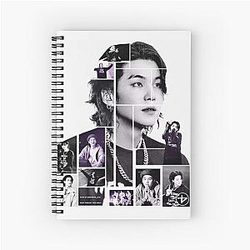 SUGA of BTS Collage Spiral Notebook