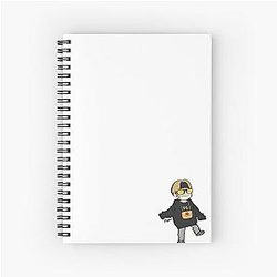 Yoongi on cute chibi art Spiral Notebook